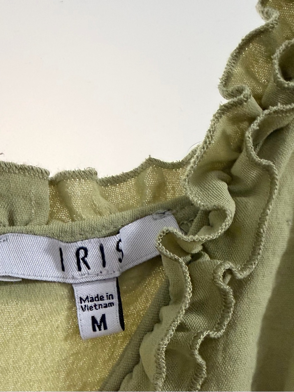 iris Olive Green Ruffle Romper One-Piece - Picture 3 of 5